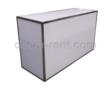 6 Feet Wide White Plexi Bar 6 Feet Wide White Plexi Bar